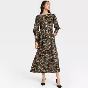 Guilded Spots Maxi Dress
